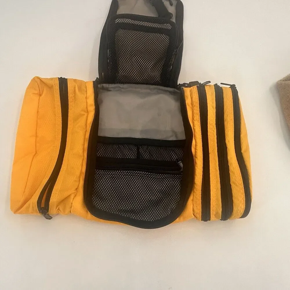eBags Pack-it-Flat Hanging Toiletry Kit Yellow Travel Organizer Fast Shipping